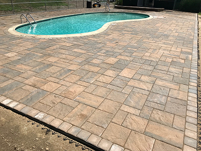 Salem, NH MA Pool Patio & Paver Walkway