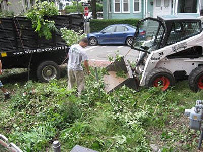 NH MA Landscape Construction Bobcat Work Excavation